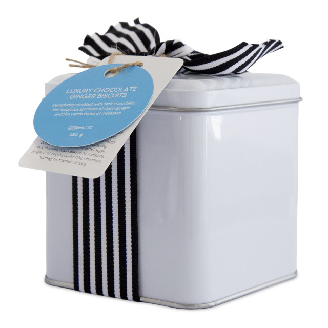 The Biscuitry Luxury Chocolate Ginger Biscuit Gift Tin