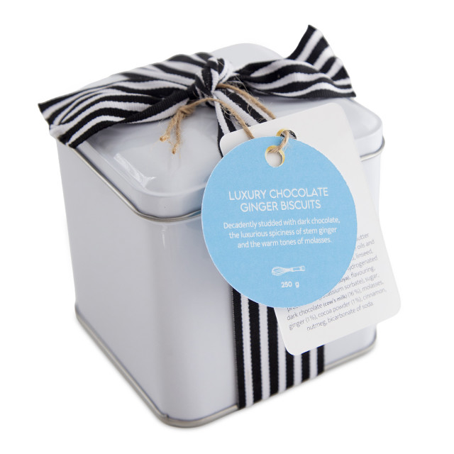 The Biscuitry Luxury Chocolate Ginger Biscuit Gift Tin