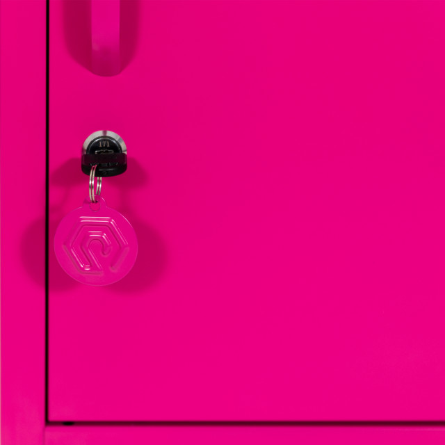 Popstrukt Sugar Cube Side Table - Hot Pink 