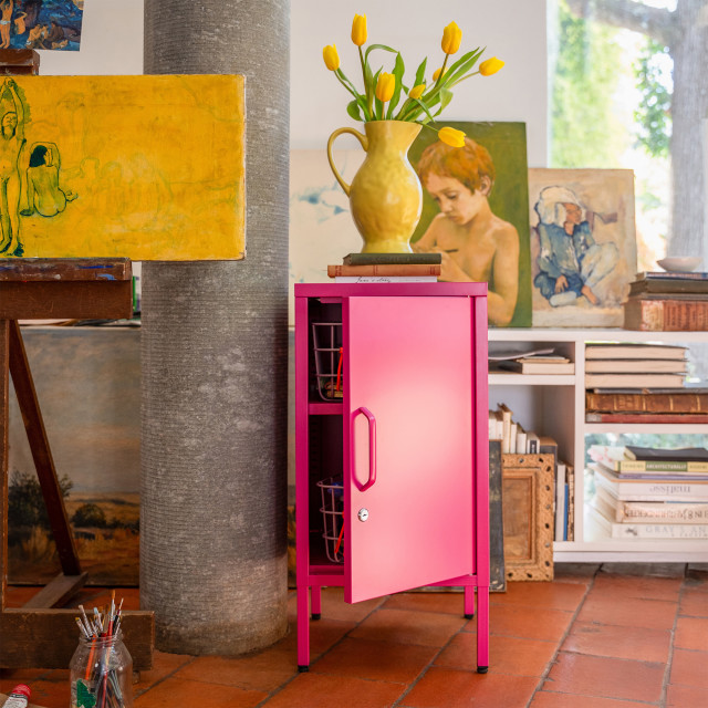 Popstrukt Sugar Cube Side Table - Hot Pink 