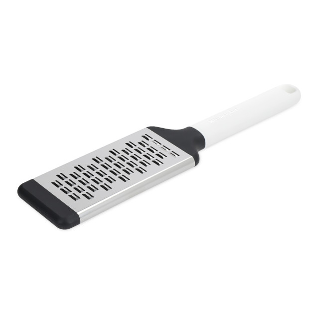 KitchenAid Classic Medium Etched Grater - Silver & White