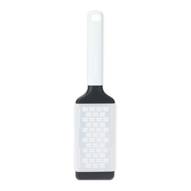 KitchenAid Classic Medium Etched Grater - Silver & White