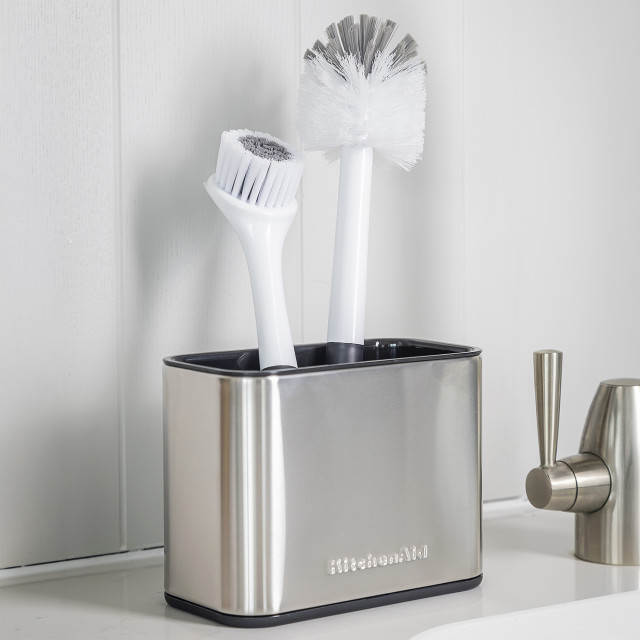 KitchenAid Stainless Steel Sink Brush Caddy
