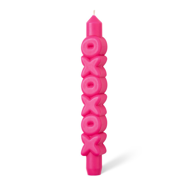 CandleHand XOXOXO 3D Taper Candle