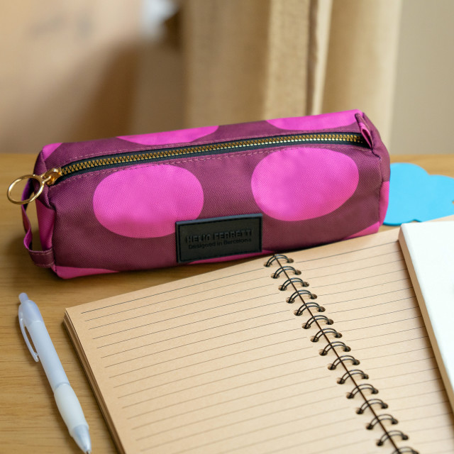 Helio Feretti Pencil Case - Pink Wine