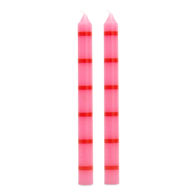 Helio Feretti Long Ruby Candles, Set of 2