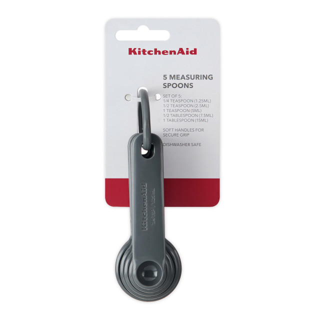 KitchenAid Measuring Spoons, Set of 5 - Charcoal Grey
