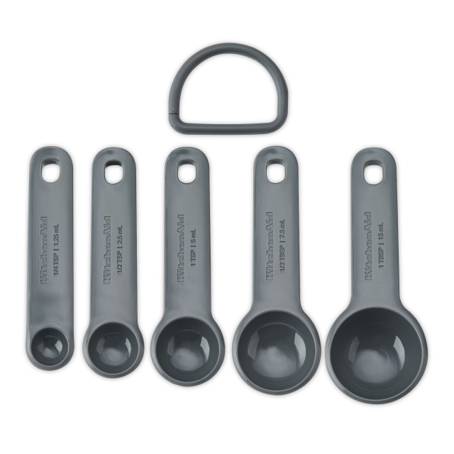 KitchenAid Measuring Spoons, Set of 5 - Charcoal Grey