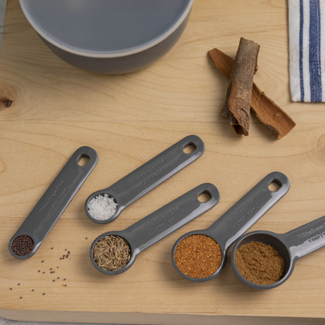 KitchenAid Measuring Spoons, Set of 5 - Charcoal Grey