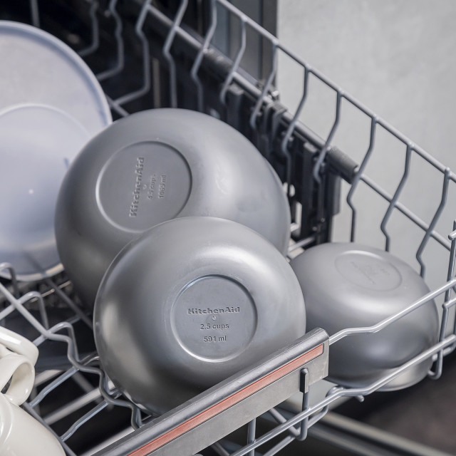 KitchenAid Meal Prep Bowls with Lids, 4-Piece - Charcoal Grey