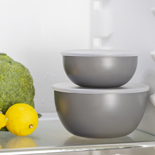 KitchenAid Meal Prep Bowls with Lids, 4-Piece - Charcoal Grey