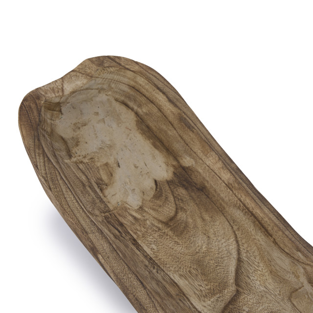 Thread Office Paulownia Wooden Boat Decor Bowl