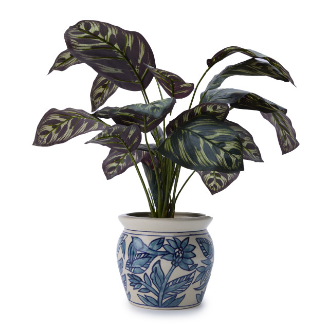 Thread Office Blue New England Ceramic Planter, 15cm