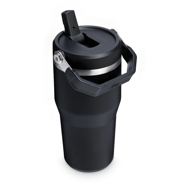Stanley The IceFlow Flip Straw 2.0 Vacuum-Insulated Tumbler, 600ml - Black 2.0