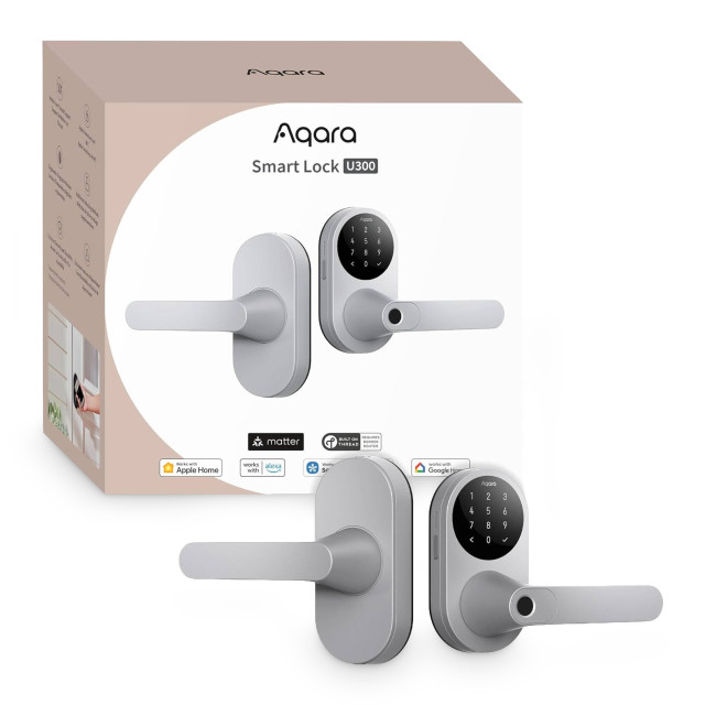 Aqara Thread Version Smart Lever Door Lock, U300 - Silver
