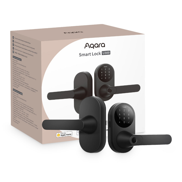 Aqara Thread Version Smart Lever Door Lock, U300 - Black