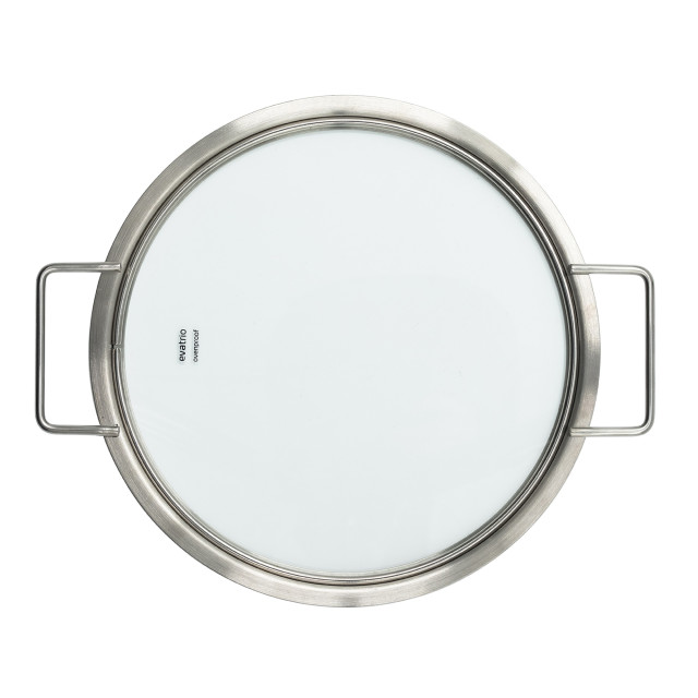 Eva Solo Glass Lid, 24cm - Silver and Transparent