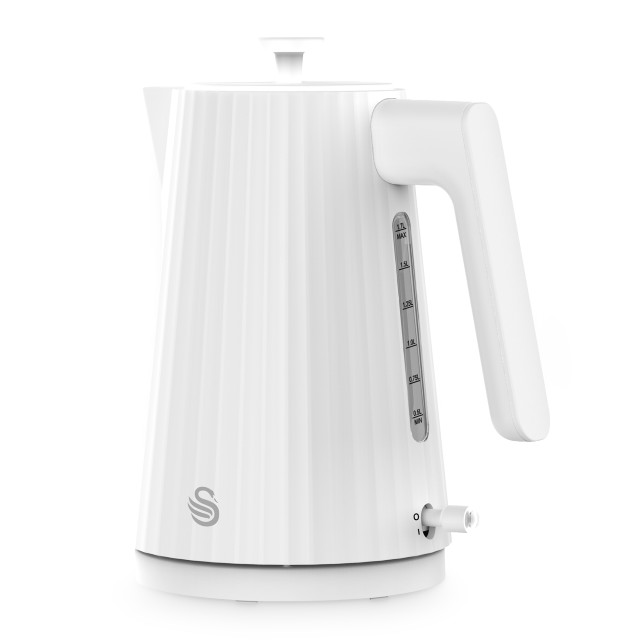 Swan Wave Kettle and 2-Slice Toaster Set - White