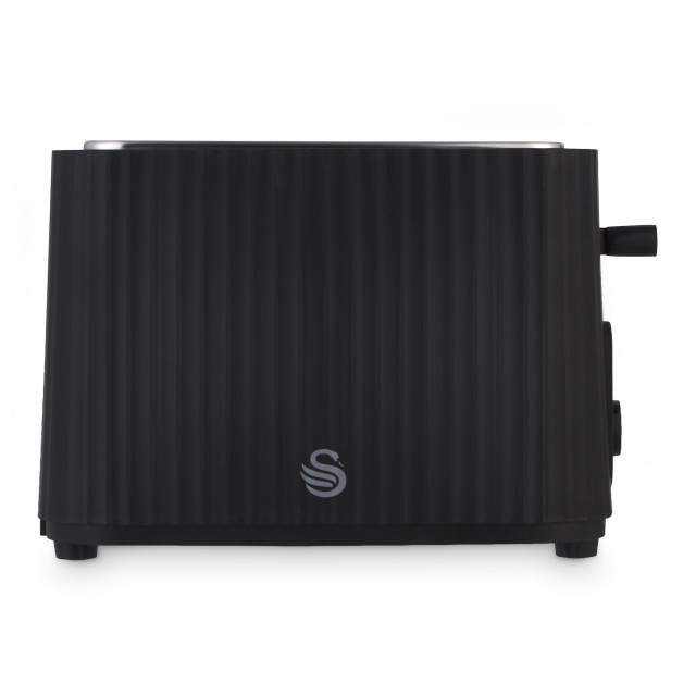 Swan Wave Kettle and 2-Slice Toaster Set - Black