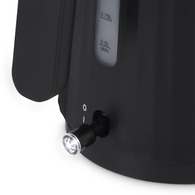 Swan Wave Kettle and 2-Slice Toaster Set - Black