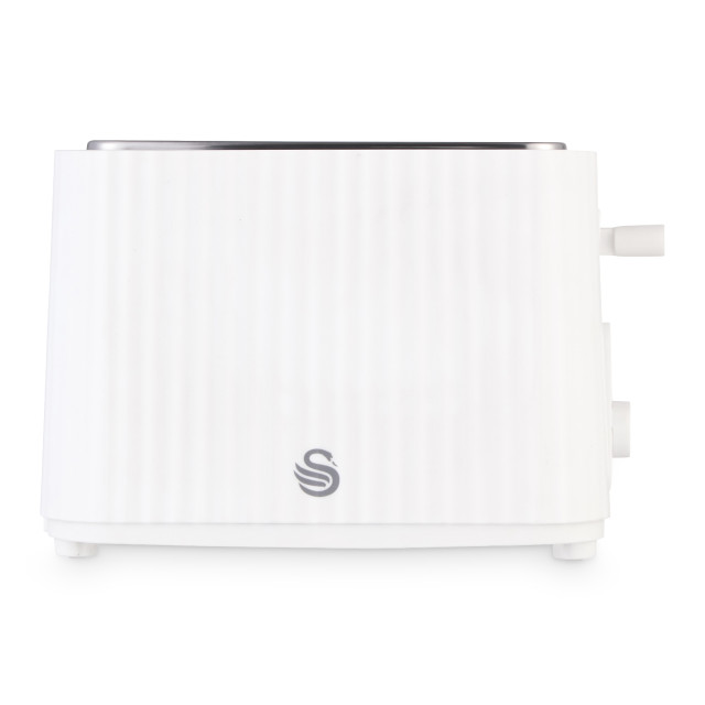 Swan Wave Kettle and 2-Slice Toaster Set - White