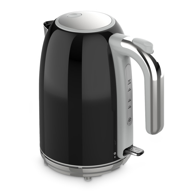 Swan Retro Glossy Kettle and 2-Slice Toaster Set - Glossy Black
