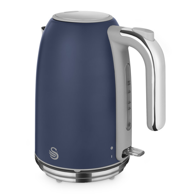 Swan Retro Glossy Kettle and 2-Slice Toaster Set - Oceanic Blue