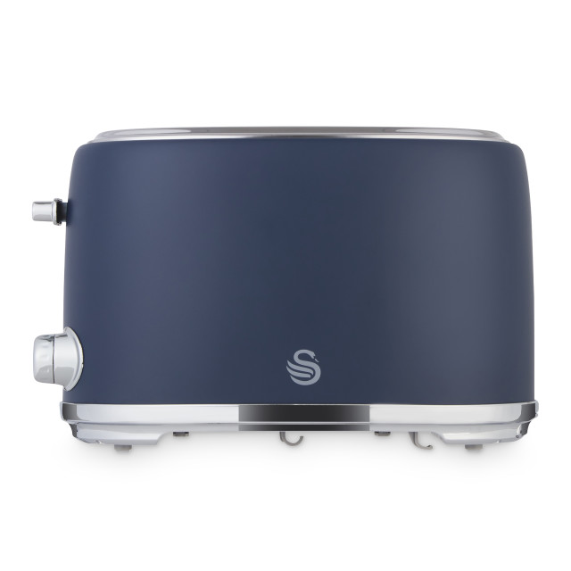 Swan Retro Glossy Kettle and 2-Slice Toaster Set - Oceanic Blue