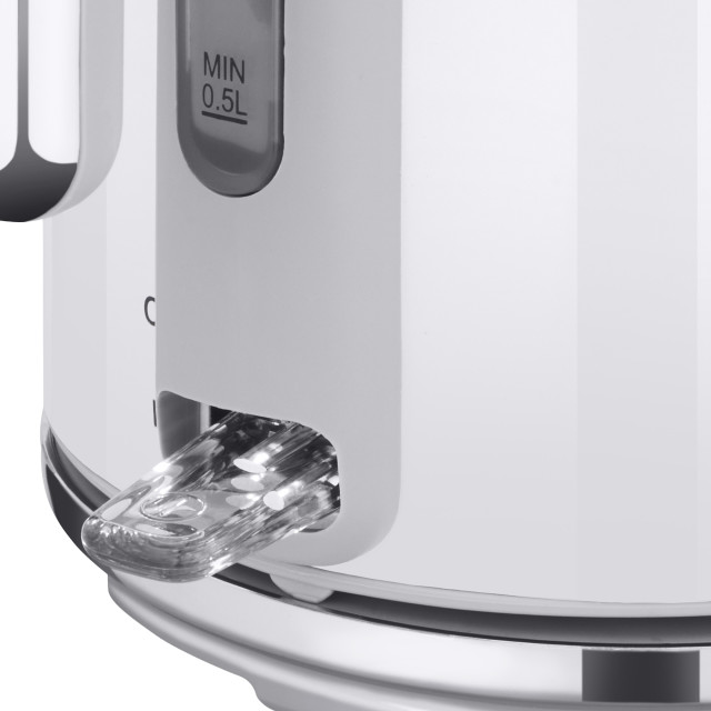 Swan Retro Glossy Kettle and 2-Slice Toaster Set - Pearl White