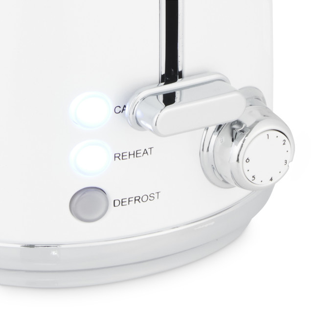 Swan Retro Glossy Kettle and 2-Slice Toaster Set - Pearl White