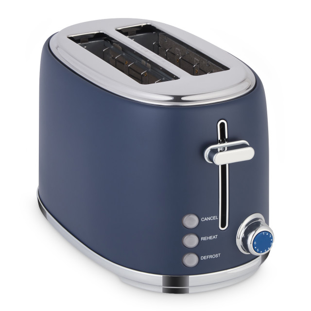 Swan Retro Glossy Kettle and 2-Slice Toaster Set - Oceanic Blue