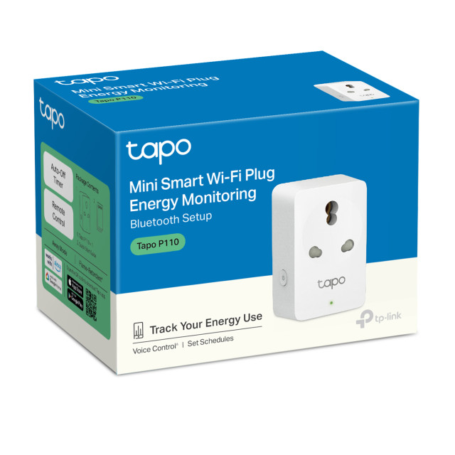TP Link Tapo P110 Mini Smart Wi-Fi 3-Pin Plug With Energy Monitoring