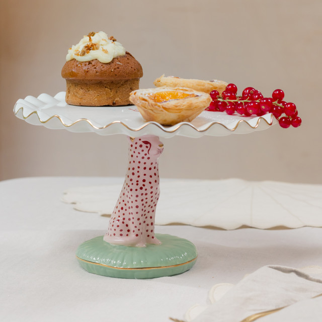 Yvonne Ellen Cheetah Cake Stand