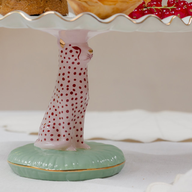 Yvonne Ellen Cheetah Cake Stand