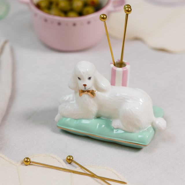 Yvonne Ellen Dog Cocktail Sticks with Holder
