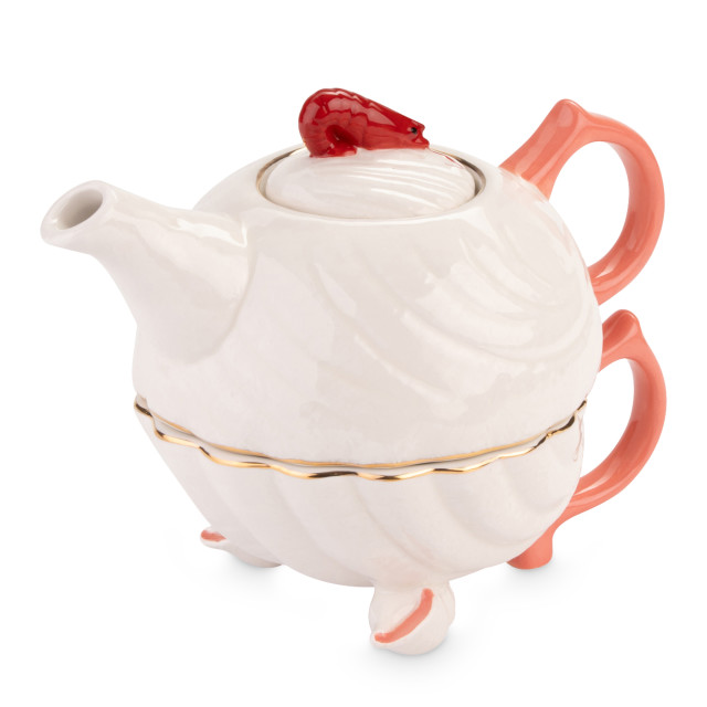 Yvonne Ellen Lobster Shell Tea-for-1 Set