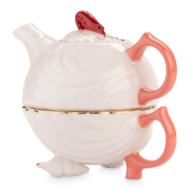 Yvonne Ellen Lobster Shell Tea-for-1 Set