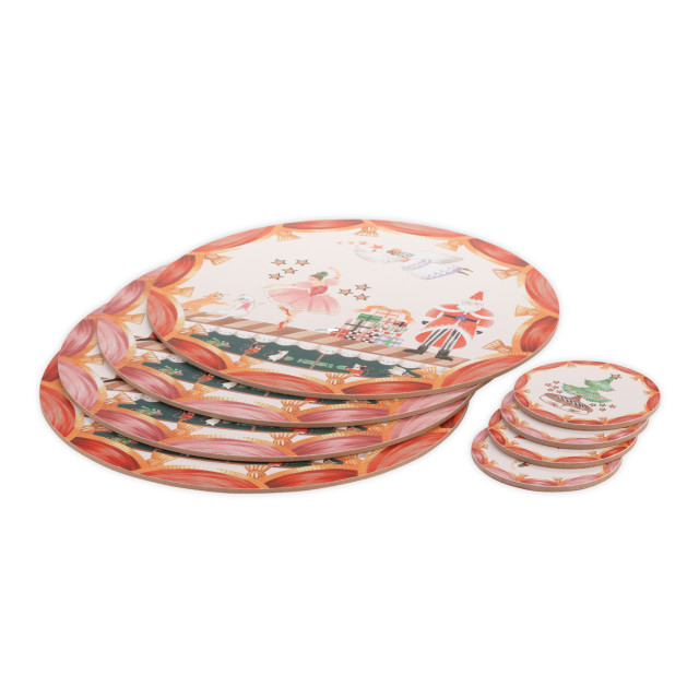Cath Kidston Nutcracker Placemats & Coasters, Set of 4