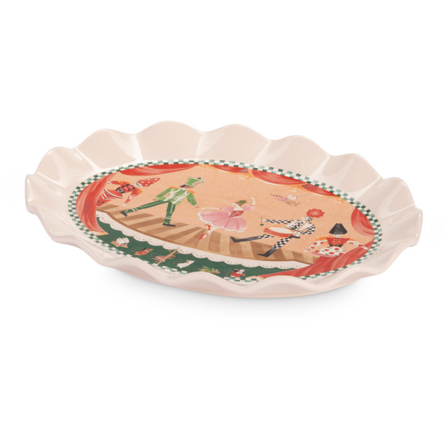 Cath Kidston Nutcracker Oval Serving Platter, 30cm
