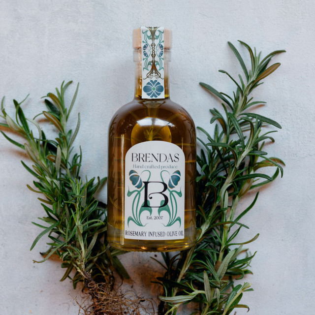 Brenda's Rosemary Infused Olive Oil, 200ml
