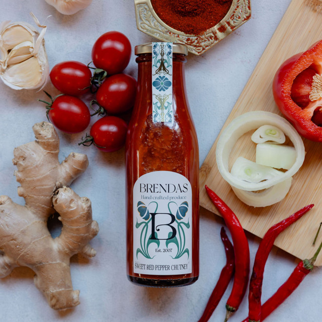 Brenda's Sweet Red Pepper Chutney, 400g