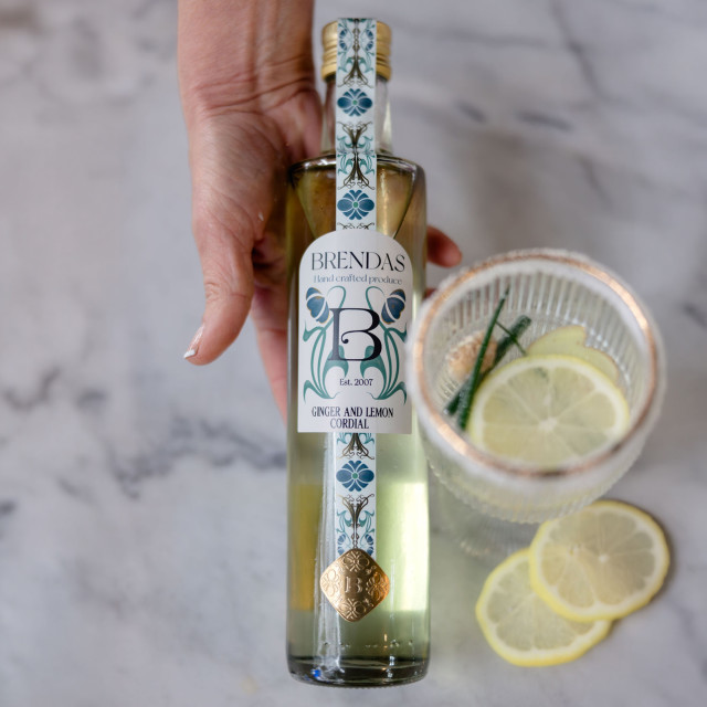 Brenda's Ginger and Lemon Cordial, 500ml