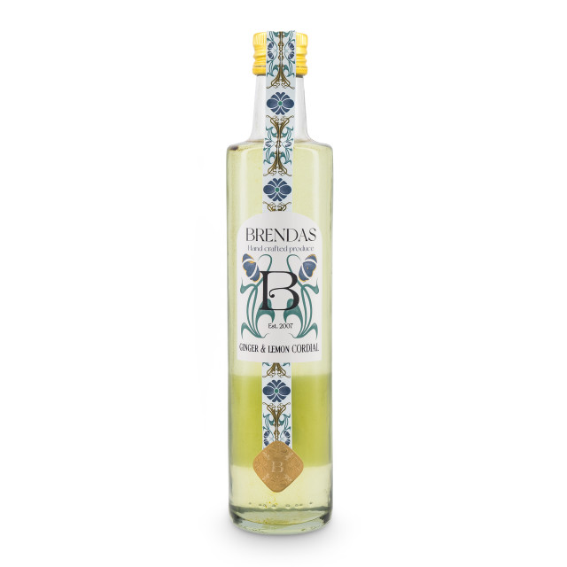 Brenda's Ginger and Lemon Cordial, 500ml