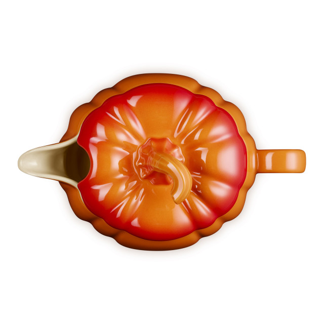 Le Creuset Pumpkin Gravy Boat, 400ml - Flame