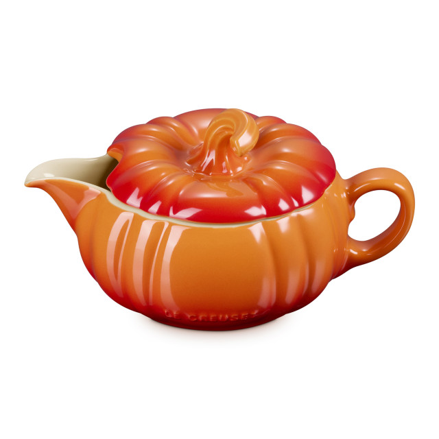 Le Creuset Pumpkin Gravy Boat, 400ml - Flame