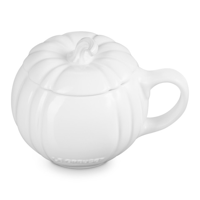 Le Creuset Pumpkin Mug, 400ml - White