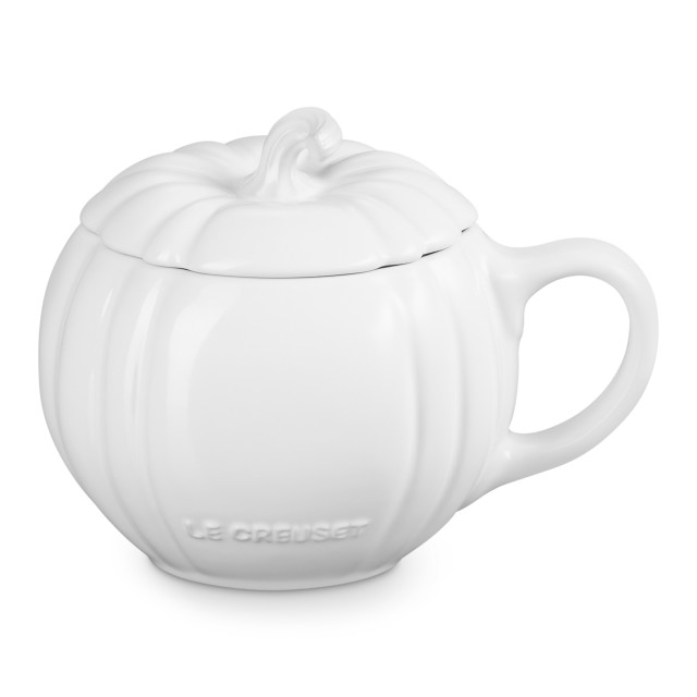 Le Creuset Pumpkin Mug, 400ml - White