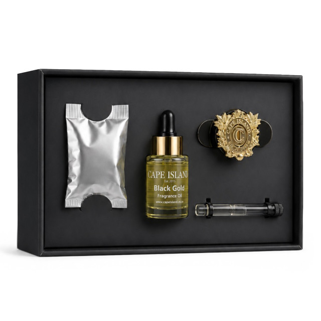 Cape Island Black Gold Grand Car Diffuser Set