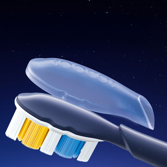Soocas Replacement MultiClean Ultra Brush Heads For NEOS II & NEOS II Ultra, Pack of 2 - Midnight Blue