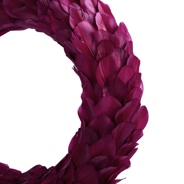 Humble & Mash Red Feather Wreath